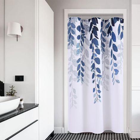 Petit receveur de douche de style campagnard avec plantes pour la décoration de la salle de bain, 150 cm x 180 cm (1/5)