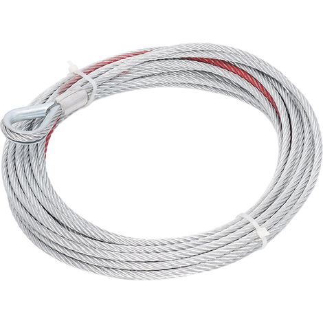 Câble de treuil en acier inoxydable 4500LBS, corde 5,5mm x 10m, remorquage et traction, résistant à la corrosion, pour treuils. (1/5)