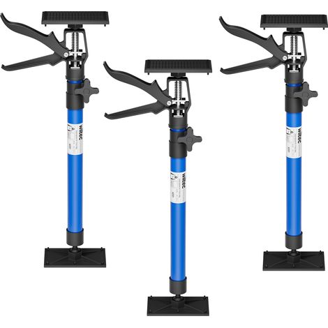 Tensores para marcos de puertas Set 3 tensores extensibles 51-113,05cm Capacidad 30kg Placa presión 45°