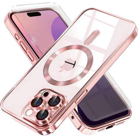 Custodia per iPhone 16 Pro, Electro MagSafe, rosa + pellicola protettiva per lo schermo (1/5)