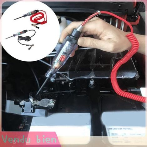 Garosa testeur de tension de voiture Stylo testeur de Circuit électrique de voiture, affichage numérique, bricolage prise) (1/5)