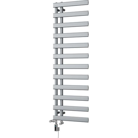 Agar - Silver Dual Fuel Towel Rail H1564mm x W500mm Thermostatic WIFI (1/3)