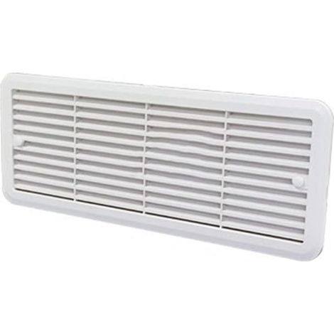 Grille d'aération blanche pour réfrigérateur 483 x 186 mm pour caravane et camping-car Thetford
