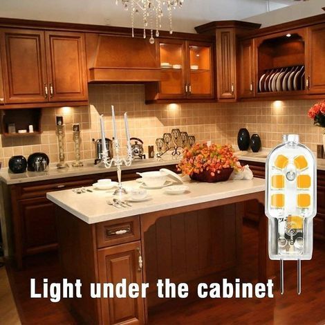 10 Pack Ampoule LED G4 1W économie d'énergie G4 LED 360° Angle de faisceau AC/DC 12V 250LM Blanc Chaud 3000K Chambre Salon Cuisine Cuisine Jardin