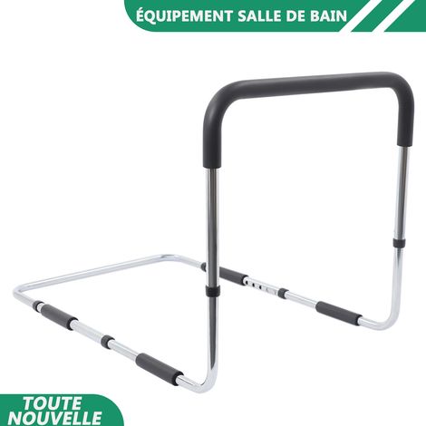 WAOBDLA Rail de lit adultes âgés au bord du lit empêcher la chute de la barre de saisie hauteur réglable du lit assiste rail hauteur réglable (1/5)