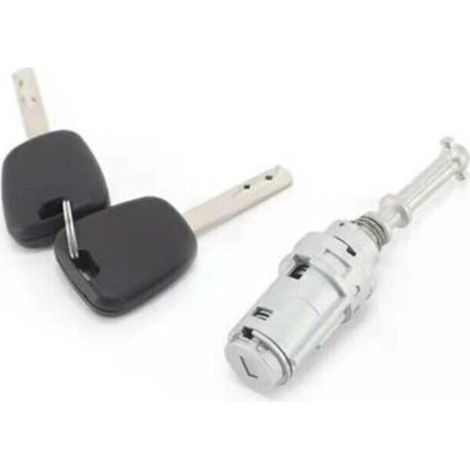 KIT Serrure + Barillet pour Porte Avant Gauche Citroen C2 C3 C3 PLURIEL + 2 clés (1/4)