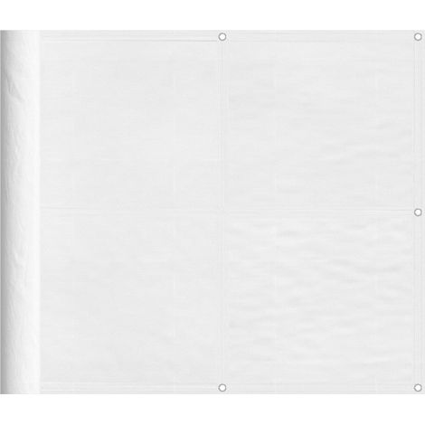 vidaXL Balcony Screen White 90x800 cm 100% Polyester Oxford