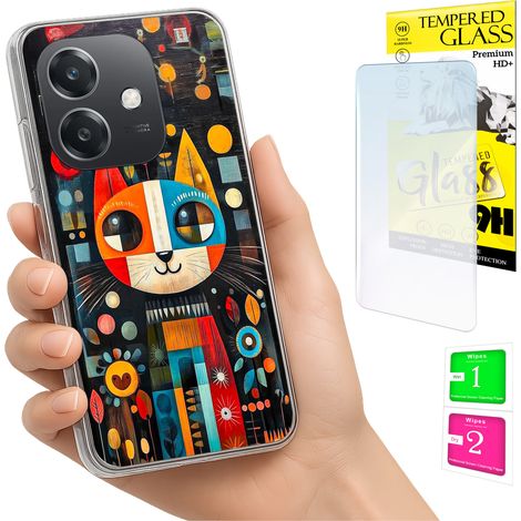 Custodia per Oppo A40 / A40m / A60 5G, cover posteriore con foto e vetro. (1/5)