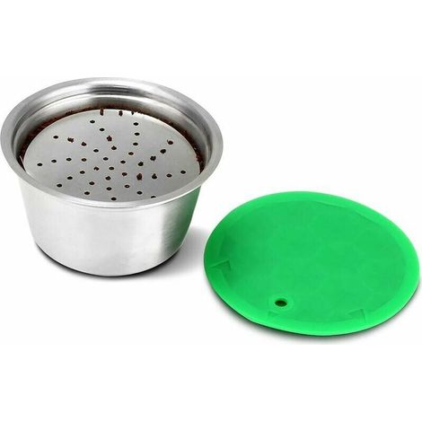 Capsule de café rechargeable en acier inoxydable réutilisable pour Nespresso Dolce Gusto pour café parfumé (capsule de café) (1/5)