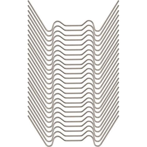 100 Pcs Clips de Vitrage pour Serre7.51.5cm Clip de Vitrage Type W Clips de Vitrage pour Serre de Jardin Clips pour Vitre de Serre Acier Inoxy pour Fixation de Verre de Serre Effet de Serre (1/4)