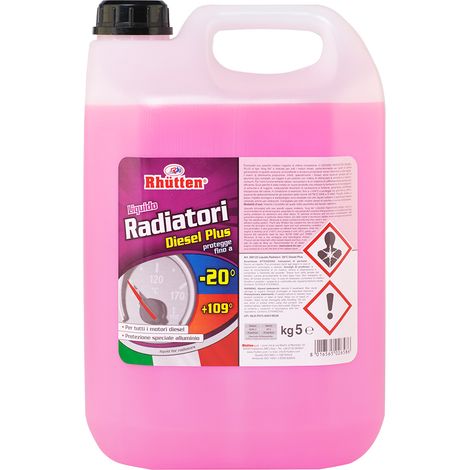 Liquido radiatore Viola puro protettivo antigelo per motori Diesel -20°+109° - 5 Lt (1/5)
