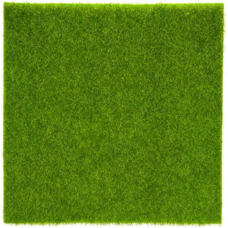 Tapis de gazon synthétique vert, micro-ornemental, 15 cm, en plastique, pour intérieur et extérieur. (1/5)