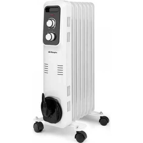 Orbegozo 18024 Riscaldatore elettrico da interno nero, White 1500 W Riscaldatore elettrico a olio de (1/3)