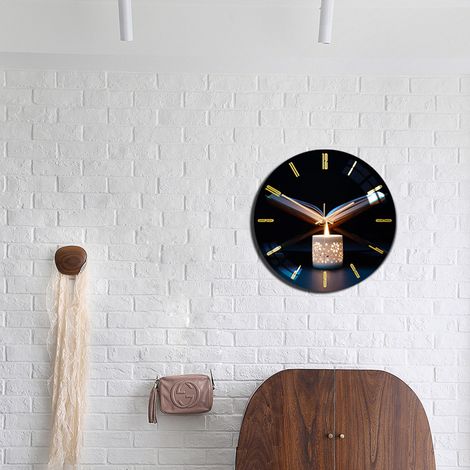 Horloge murale 3D en acrylique, au design épuré, idéale pour la chambre, le salon ou la décoration intérieure. (1/5)