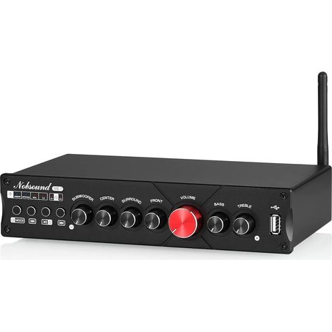 5.1 Canal Bluetooth Amplificateur stéréo Home Cinéma Amplificateur de Puissance Subwoofer Amplificateur Audio (1/5)