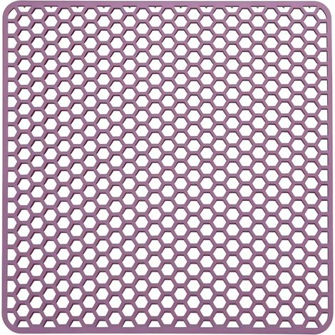 Tappetino per Lavello, Tappeto Lavello della Cucina, il Fondo del lavandino, Lavello Protettore Mat 34,5x34,5cm, Aperture a nido d'ape con Sollevato, in Silicone Rubinetto Matte per Lavelli,Cucine, Pi (1/5)
