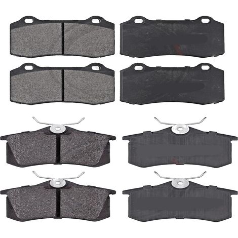 KIT PASTIGLIE FRENO ANTERIORI E POSTERIORI compatibile con DS 7 CROSSBACK (J) / PASTIGLIE FRENANTI AUTO OEM FDB4765,FDB4766 / SOSTITUZIONE DIRETTA / BASSA POLVERE / SILENZIOSO