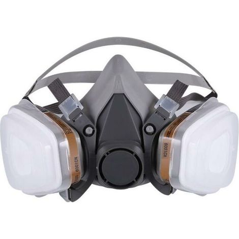 Masque de Protection Respiratoire Réutilisable Anti poussière Anti gaz avec Filtres (1/5)