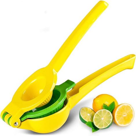 Exprimidor manual de cítricos 2 en 1 - ABS - Dorado/Verde (1/5)