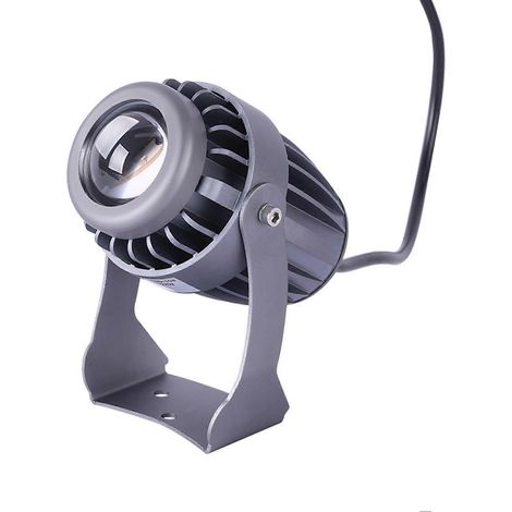 Projecteur LED étanche IP67 faisceau étroit de 3° orientable à 360° pour jardin et terrasse. (1/4)