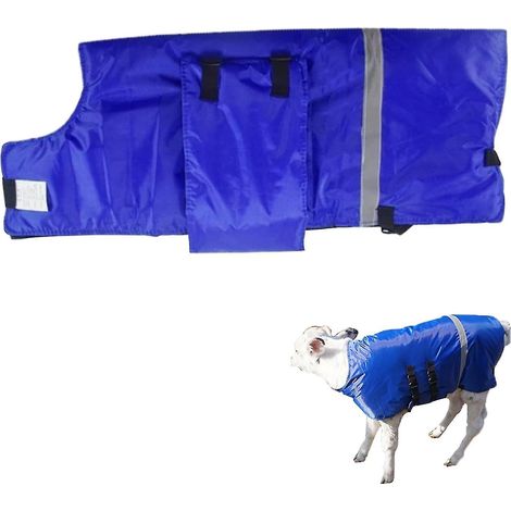 Vêtements chauds pour veaux, couverture protectrice pour veaux, pour garder les vaches au chaud, protection ventrale épaisse, coupe-vent, imperméable, vêtements chauds pour veaux de chèvre JU (1/5)