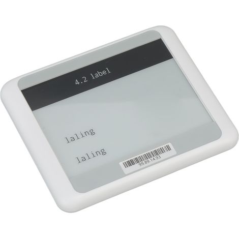 Étiquette électronique de rayon avec écran TFT de 4,2 pouces, connectivité Bluetooth, carte ESL portable, noir et blanc. (1/5)