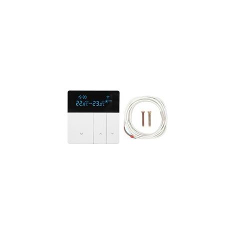 Termostato digital programable con pantalla LCD, control por aplicación y sensor NTC – 90–240 V CA