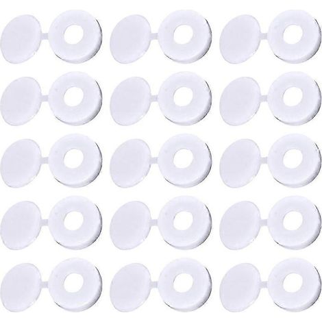 White Screw Protection Covers 100Pcs Plastic Screw Caps for Protection Use (1/5)