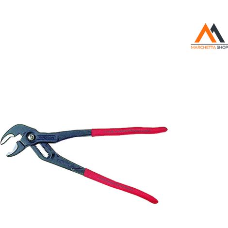 KNIPEX 87 01 300 Cobra® Pinza regolabile di nuova generazione per tubi e dadi Rivestita in plastica antiscivolo bonderizzata grigia 300 mm