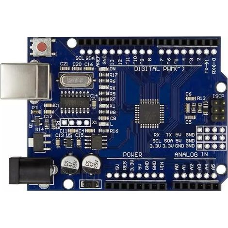 Kit de démarrage électronique DIY pour carte de circuit imprimé Arduino UNO R3 (1/4)
