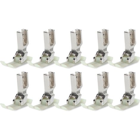 10 Pièces Pied Presseur pour Machine à Coudre Industrielle en Acier Inoxydable Plat - Accessoires MT‑18 (1/5)