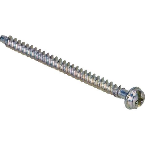 Vis Longue pour Boîte Encastrement - Lot de 10 - Acier Gris - Fixation Profonde Batibox - Installation Électrique Sûre - Ø3 mm x 40 mm (1/4)