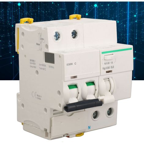 AC400V IC65N-Leistungsschalter mit 2P+N63A-Fehlerstromschutz (1/5)