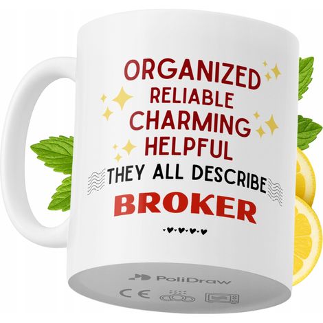 Lustige Kaffeetasse mit witzigem Textdesign für Broker – ideal für Geburtstage, Namenstage und Feiertage. Premium-Tasse für besondere Anlässe, ob im Büro oder zu Hause. Farbe: Weiß, 330 ml.