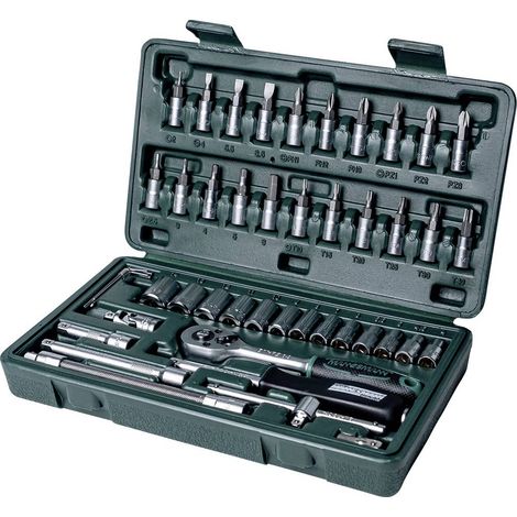 Kit di chiavi a bussola metrico 1/4 (6.3 mm) 46 parti Brüder Mannesmann M 2040 (1/4)