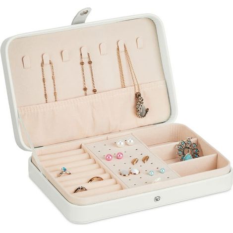 praktisches Aufbewahrungssystem, für Ringe und Ketten, Reise, HLP 4,5x21x14,5 cm, Box (1/5)