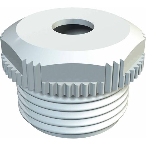 OBO Bettermann Raccord à visser Modèle ouvert M25 Polyéthylène gris clair RAL 7035, 2032019 (1/2)