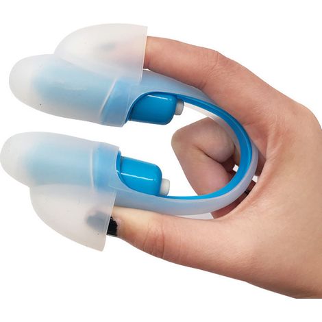 Mini masseur électrique pour le corps, outil de soins des yeux, basse fréquence, douleur au cou, relaxation des yeux, masseur（bleu）