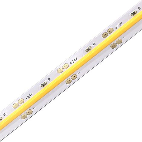 Striscia led 24v 15w/m Smd2640 528led/m 3000k Ip20 Cob 5m 264075-4481