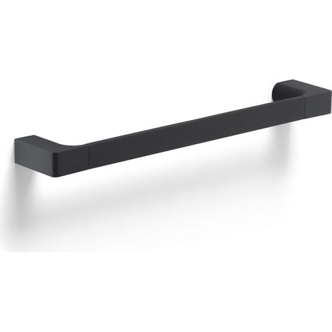 Toalla De Mano Moderna De 35 Cm En Negro Mate Para Montar En La Pared  Palazzo