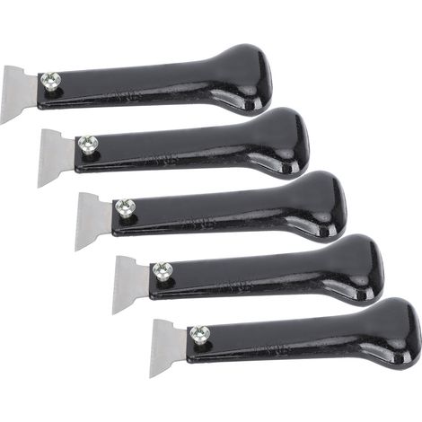 Lot de 5 Couteaux à Parer Cuir pour Artisanat, Outil de Coupe Sculpture DIY, Manche en Bois, Trousse de Travail Manuel (1/5)