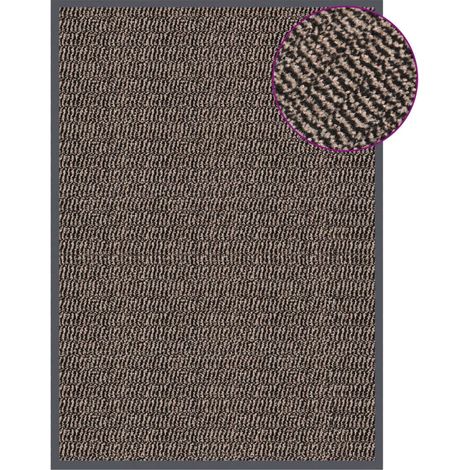 vidaXL Paillasson touffeté 60x90 cm Marron foncé