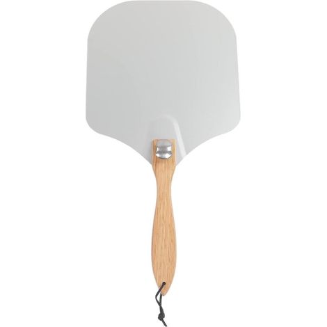 12 Zoll ca 30 cm langer Pizzaspatel aus Aluminium mit Eichenholzgriff faltbar robust ideal für Bäckereien sicher und praktisch für die heimische (1/5)