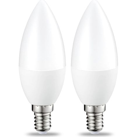 Lot de 2 ampoules LED à effet flamme, culot à vis Edison E14, 5 W (équivalent 40 W), blanc chaud (1/5)