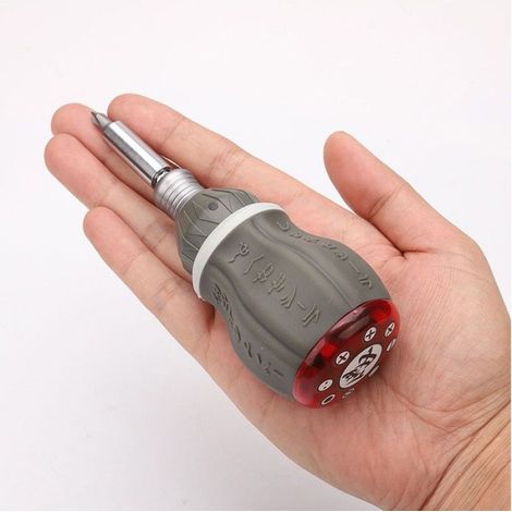 Tournevis Avec 8 Embouts Interchangeables Gamme FatMax - Mécanisme Cliquet 40 Dents - Angle De Reprise 9° (1/5)