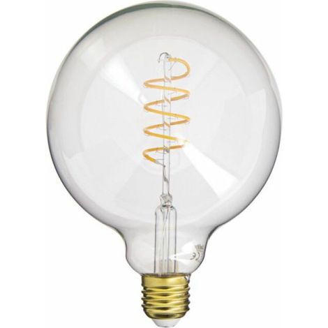 LED-Ampulle G125 mit E27-Fassung, 4 W (entspricht 28 W), warmweißes Licht, energiesparend, ideal für Wohnzimmer, Schlafzimmer und Küche