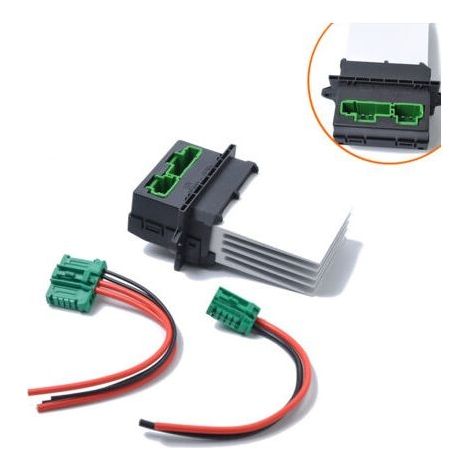 7701048390 7701207718 6441L2 Rrésistance de Ventilateur, Résistance de Ventilateur de Climatisation de Moteur de Chauffage Compatible pour Citroën Renault Megane Scénic Clio Peugeot 207 607 (1/4)