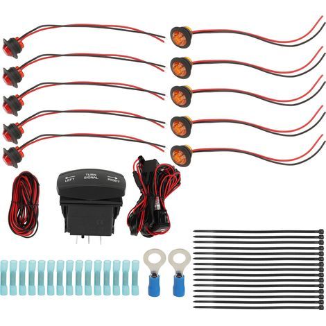 Kit de clignotants pour quad UTV avec relais et faisceau de remplacement pour Polaris Ranger RZR 12V DC