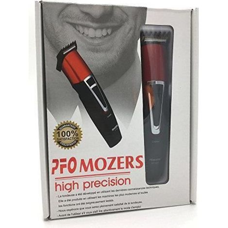 Tondeuse de précision pour cheveux barbe corps rechargeable sur station coiffeur et salon (1/4)