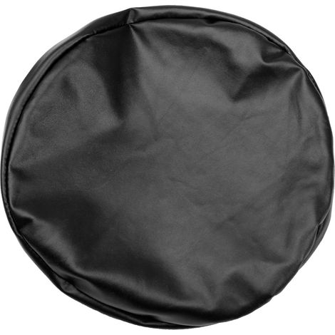 Runder, elastischer Sitzbezug aus PU für Lounge-Bars – Verstellbarer Durchmesser 28–35 cm, wasserdicht – Schwarz, 2er-Pack (1/4)